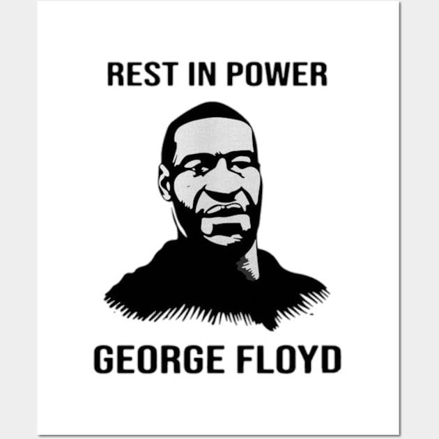 rest in power george floyd Wall Art by MN-STORE